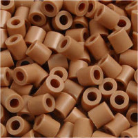 Bügelperlen, Größe 5x5 mm, Lochgröße 2,5 mm, Hellbraun (20), Medium, 6000Stck. [HOB-751201]