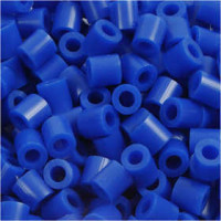 Bügelperlen, Größe 5x5 mm, Lochgröße 2,5 mm, Dunkelblau (21), Medium, 6000Stck. [HOB-751211]