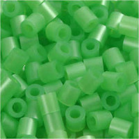 Bügelperlen, Größe 5x5 mm, Lochgröße 2,5 mm, Perlmuttgrün (22), Medium, 6000Stck. [HOB-751221]