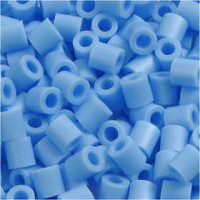 Bügelperlen, Größe 5x5 mm, Lochgröße 2,5 mm, Pastellblau (23), Medium, 6000Stck. [HOB-751231]