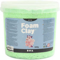 Foam Clay® , Grün, Glitter, 560g [HOB-780830]