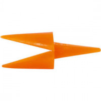 Hühnerschnäbel, L 30 mm, Orange, 50Stck. [HOB-78279]
