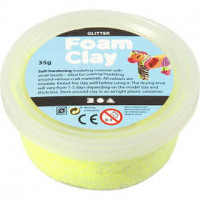 Foam Clay®, Gelb, Glitzer, 35g [HOB-78864]