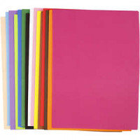 Moosgummiplatten, A3 30x42 cm, Stärke: 2 mm, 30Bl. sort. [HOB-79004]