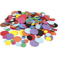 Moosgummikreise, D: 12+20+32 mm, Sortierte Farben, 300sort. [HOB-790061]