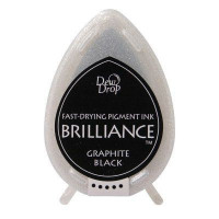 Stempelkissen Brilliance Dew drops Graphite Schwarz (1 St.) [BD-000-082]
