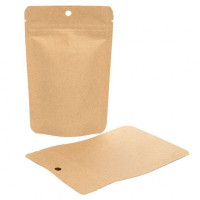 Standbodenbeutel Kraft Kompostierbar 10,2x6x15,2cm | 57 Gramm (100 Stück) [ZBGEK2]