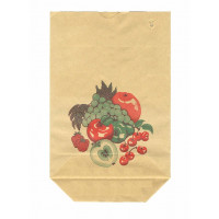 Kreuzbodenbeutel Obst Kraft (Inhalt 2 kg) 22,5x31cm - 1-Lagig 70 Gramm (100 Stück) [PAKB2231]