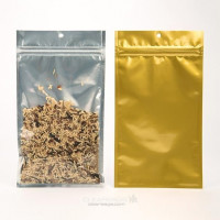 Druckverschlussbeutel Transparent/Gold 10,2x16,5cm (100 Stück) [HZBB5CG]