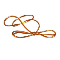 Dekorative Schleifen metallisch Kupfer 25,5 cm (50 Stück) [10MC]