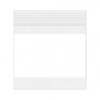 Druckverschlussbeutel mit Schreibfeld 7,5x7,5cm PE 50 Mikron (100 Stück) [2WE33]