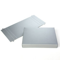 Pappschachteln Grau 13,7x1,6x19,1cm (25 Stück) [GY1]