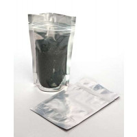 Standbodenbeutel Transparent/Silber 9,5x5,5x15,5cm | 57 Gramm (100 Stück) [ZBGS35]