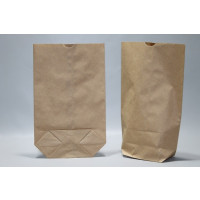 Kreuzbodenbeutel Kraft (Inhalt 1kg) 16,5x26cm - 1-Lagig 70 Gramm (100 Stück) [PAK1616]