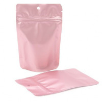 Standbodenbeutel Rosa mit Hangloch 10,2x6x15,2cm (100 Stück) [ZBGM2RG]