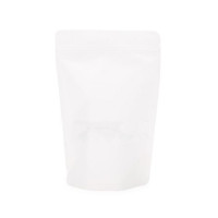 Standbodenbeutel Reispapier Weiß 17x9x28,5cm | 340 Gramm (100 Stück) [ZBGR4W]