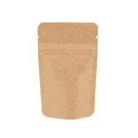 Standbodenbeutel Kraft 10,2x6x15,2cm | 57 Gramm (100 Stück) [ZBGSK2]